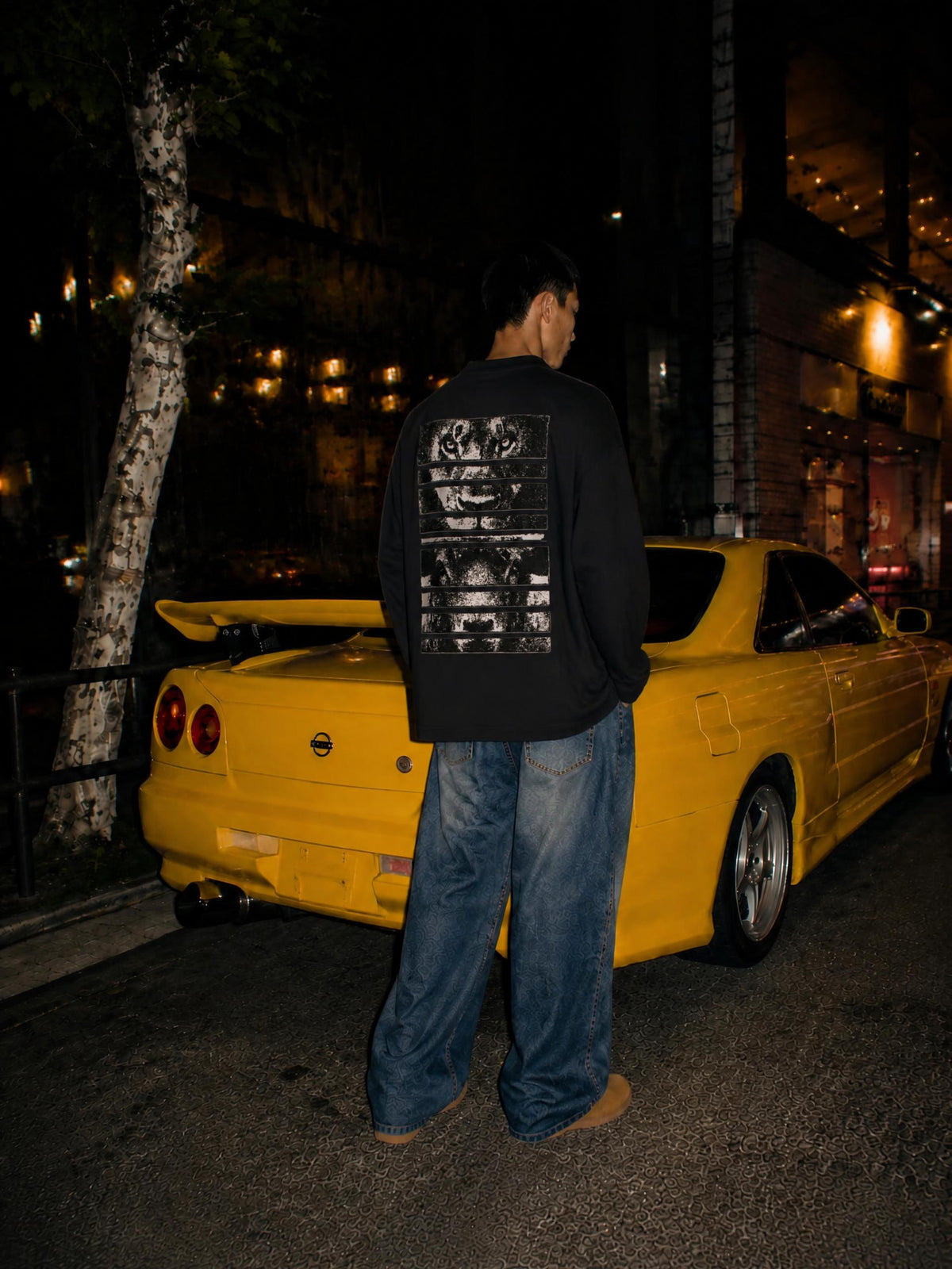 Unisex Lion And Lamb Heavyweight Long Sleeve Tee